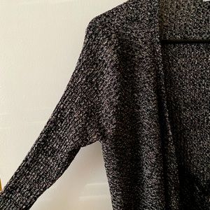 Bar III Gray-Black Cardigan